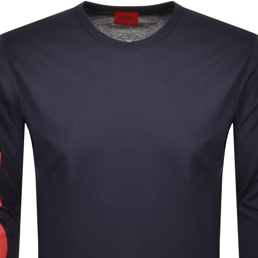 Alternative Image for ProductHUGO Demeo Long Sleeved T Shirt Navy2